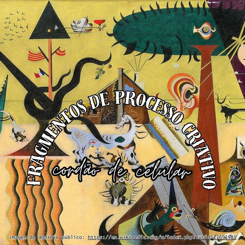 fragmentos da personalização de um cordão de&nbsp;celular